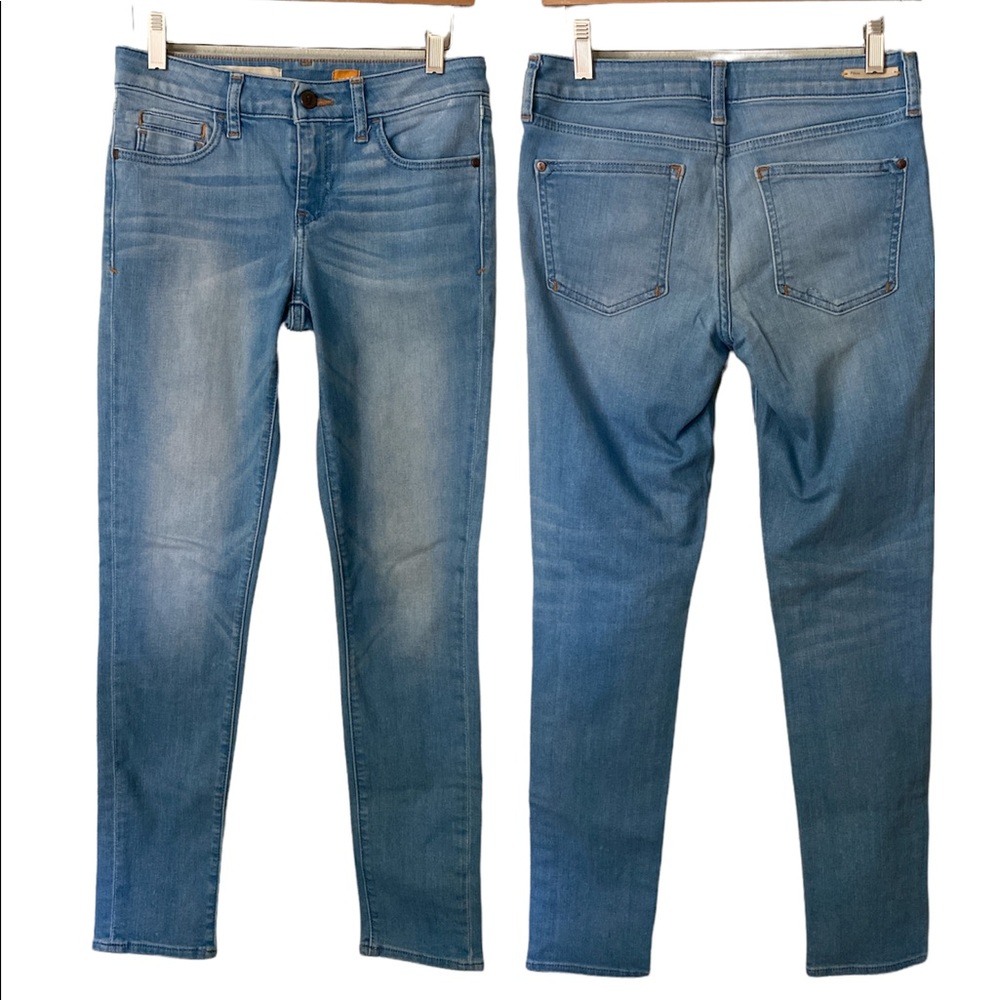 Pilcro and the letterpress light wash blue jeans size 26